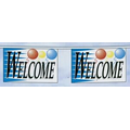 105' (40 Panel) Stock Rectangular Mini Banner String - (Welcome)